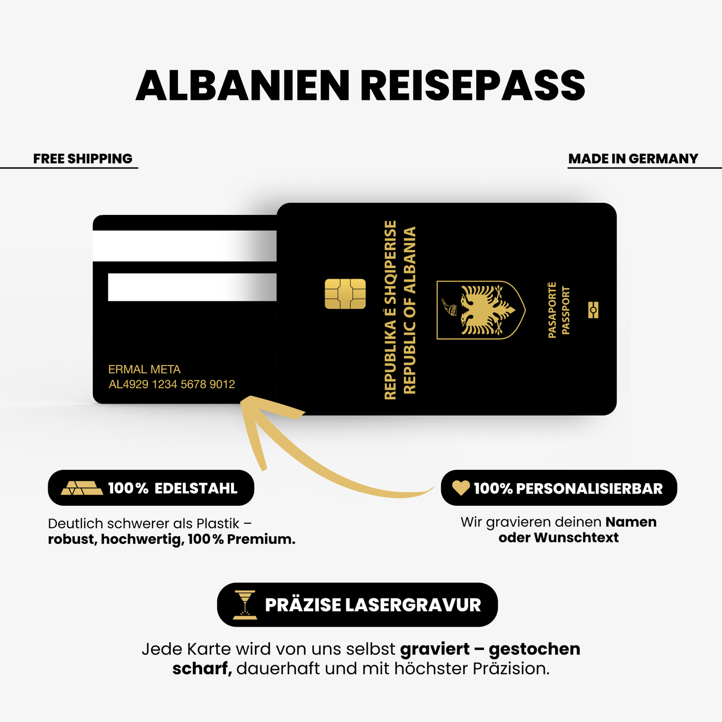 Albanien Reisepass